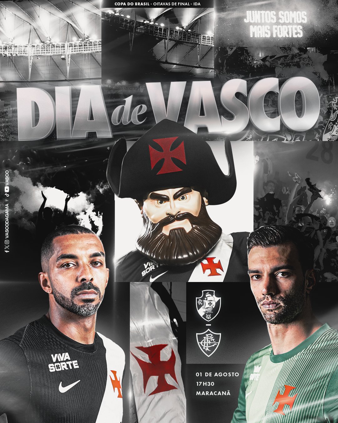 Veja a arte de divulgação de Vasco x Fluminense