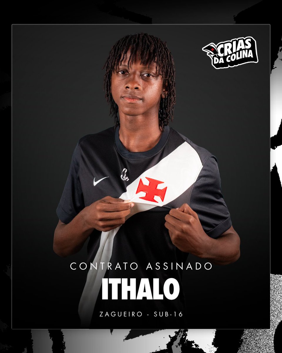 Sub-16: Vasco assina contratos de formação com os zagueiros Ithalo e Danyllo