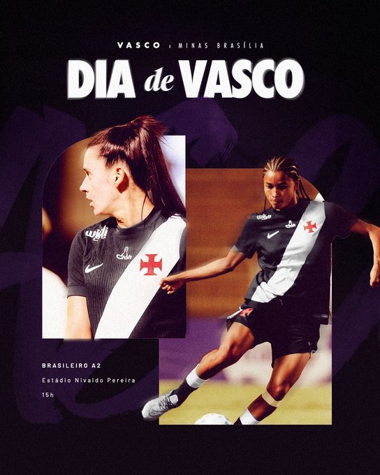 Feminino: Vasco enfrenta o Minas Brasília neste sábado às 15h no Nivaldo Pereira pelo Brasileiro A2 com VascoTV
